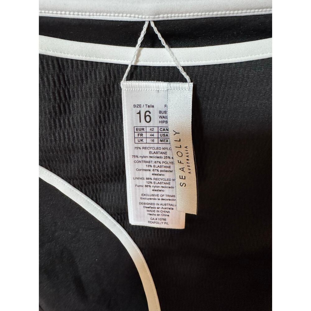Seafolly Beach Bound High Cut Bikini Bottoms US 12 (New) - Picture 3 of 6